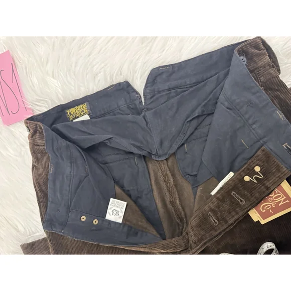 Bronson 17Oz Corduroy Work Pants 1920S Vintage Trousers 36 USA SHIPP - Picture 9 of 12